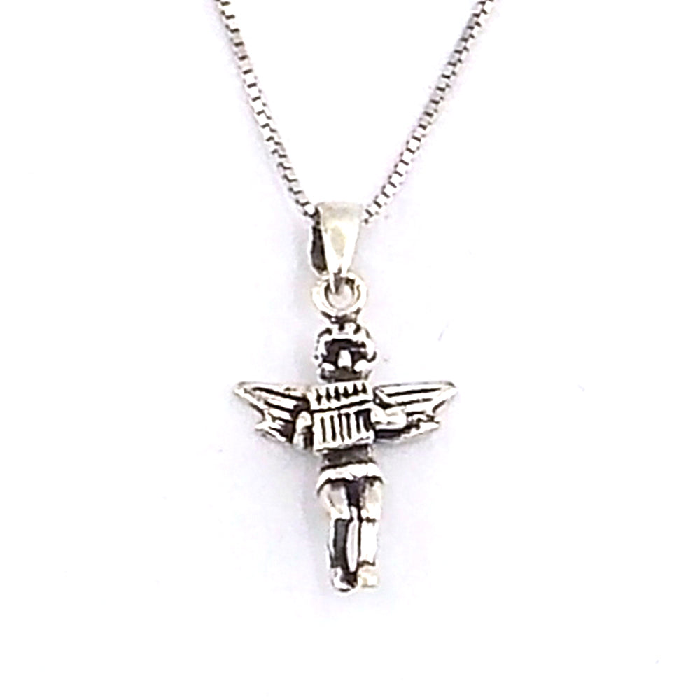 Colgante de plata de ley de Cupido de 20mm aprox. Con cadena de 45cm