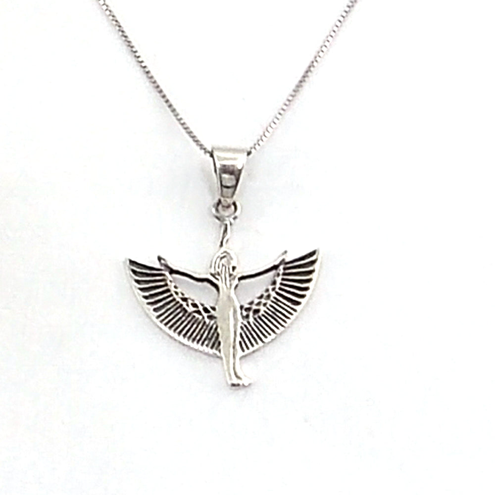 Colgante de plata de ley de Isis de 29x28mm aprox. Con cadena de 45cm