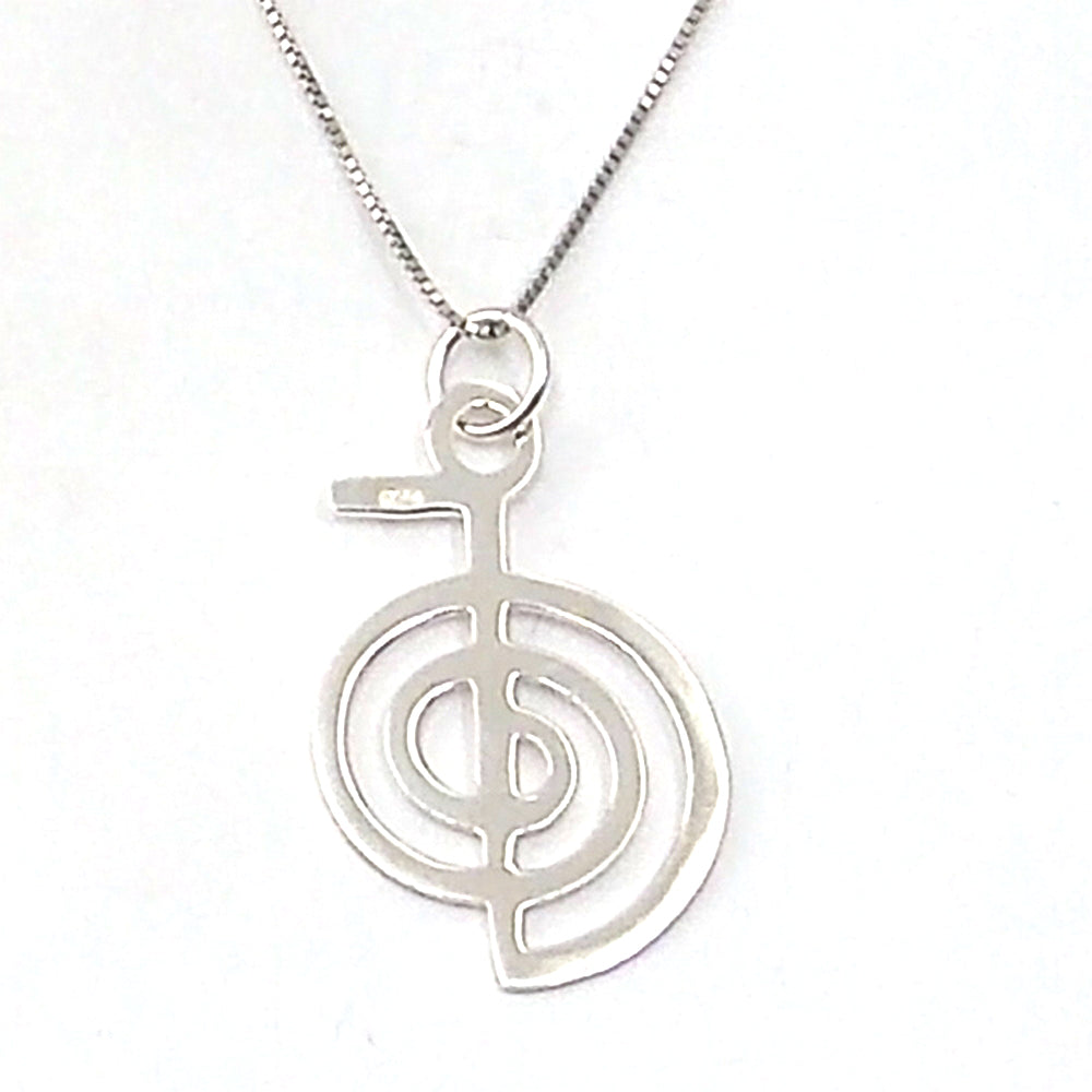 Colgante de plata de ley de Choku Rei de 36x23mm aprox. Con cadena de 45cm