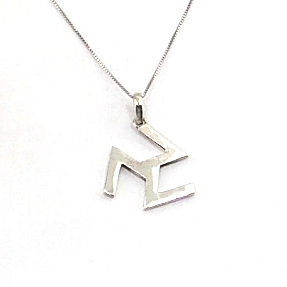 Colgante de plata de ley de Antahkarana de 29x25mm aprox. Con cadena de 45cm