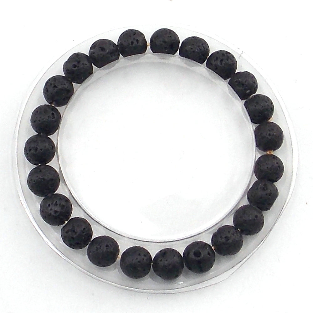 Pulsera de piedra natural de Lava 8mm