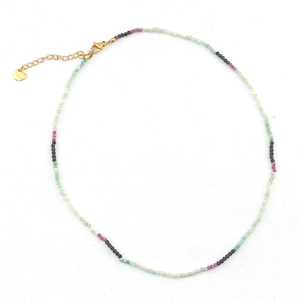 Colgante de piedras varias mezcladas (modelo 1) (facetado)