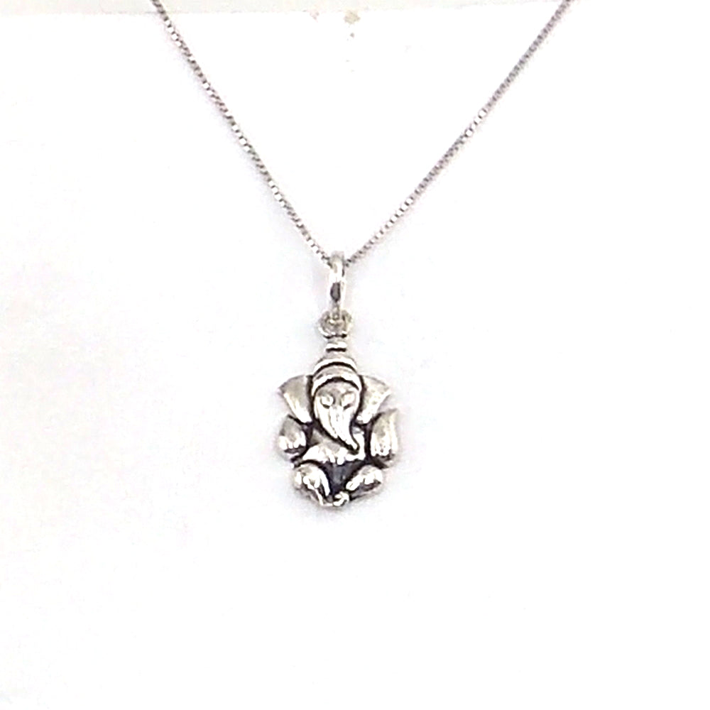 Colgante de plata de ley de Ganesha de 25x15mm aprox. con cadena de 45cm