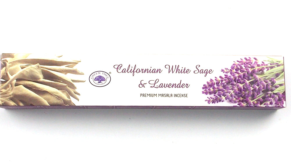 INCIENSO DE MARCA GREEN TREE FRAGANCIA SALVIA BLANCA Y LAVANDA