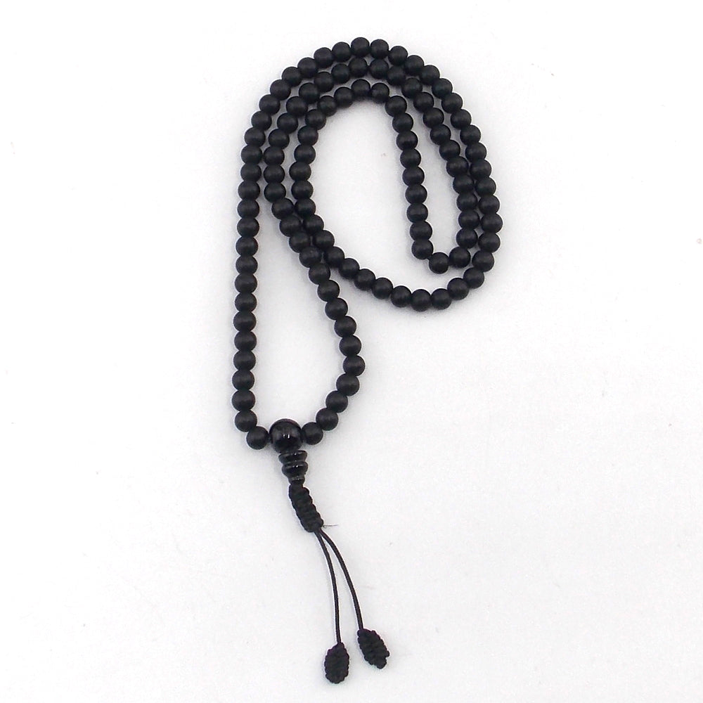 Jap mala de piedra natural de Shaligram de 6mm