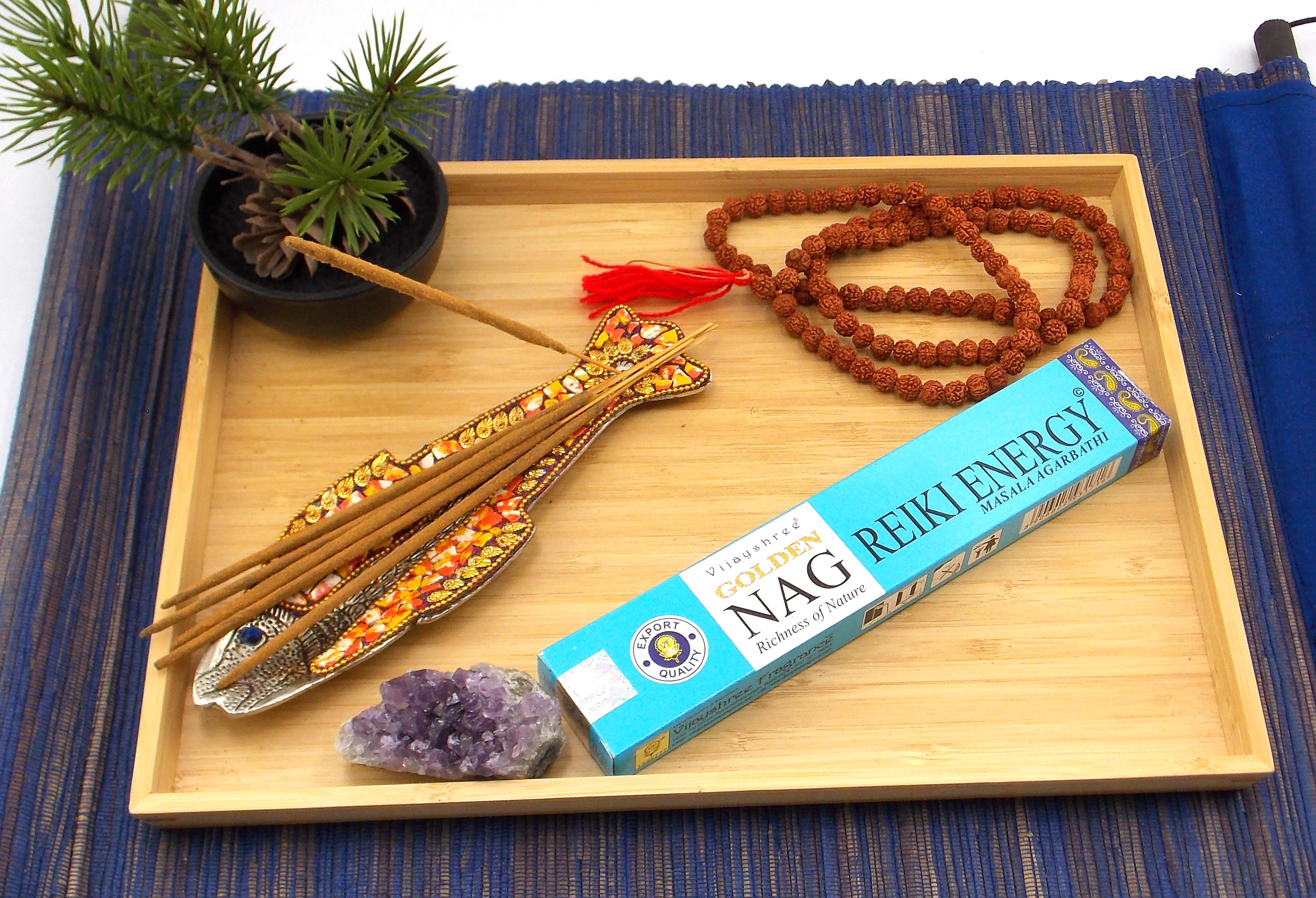 INCIENSO DE MARCA VIJAYSHREE FRAGANCIA NAG REIKI ENERGY