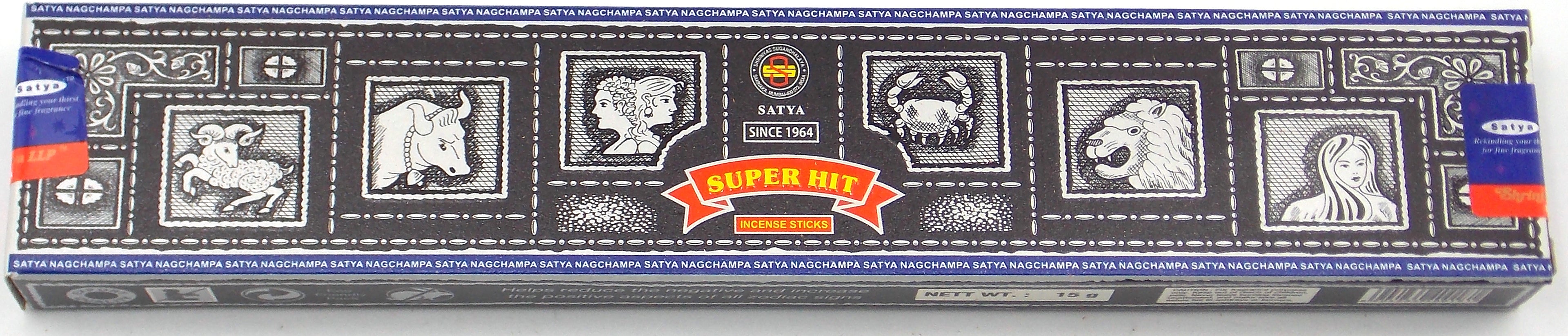 INCIENSO DE MARCA SATYA FRAGANCIA SUPER HIT