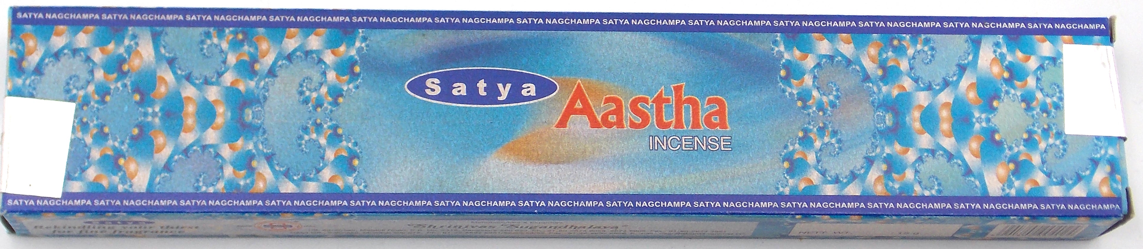 INCIENSO DE MARCA SATYA FRAGANCIA AASTHA