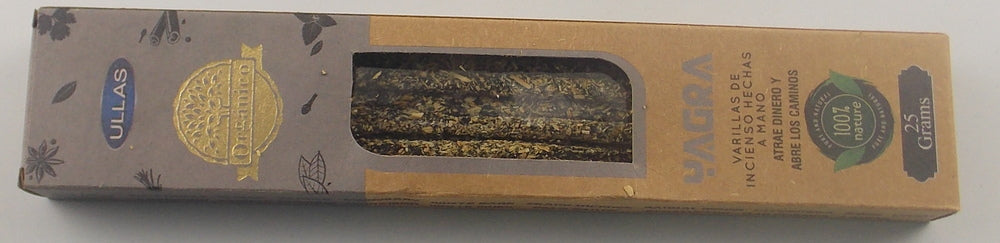 INCIENSO ORGÁNICO DE MARCA ULLAS FRAGANCIA YAGRA