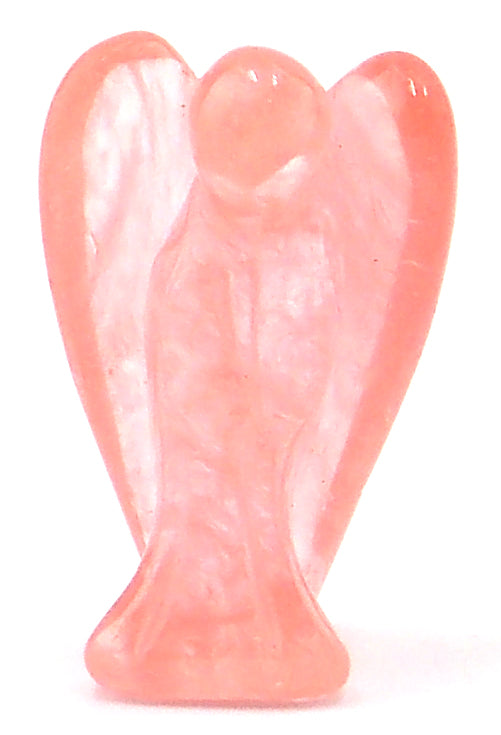 Figura de ángel de Cuarzo cereza de 35mm aprox