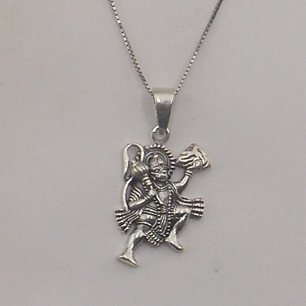 Colgante de plata de ley de Hanuman de 30x20mm aprox. Con cadena de 45cm