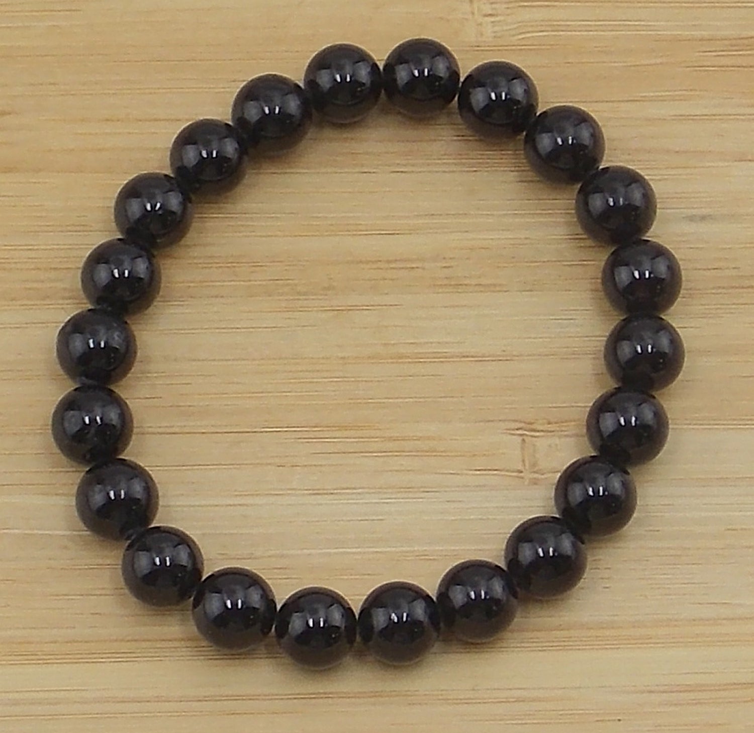 Pulsera de Turmalina negra de 8mm