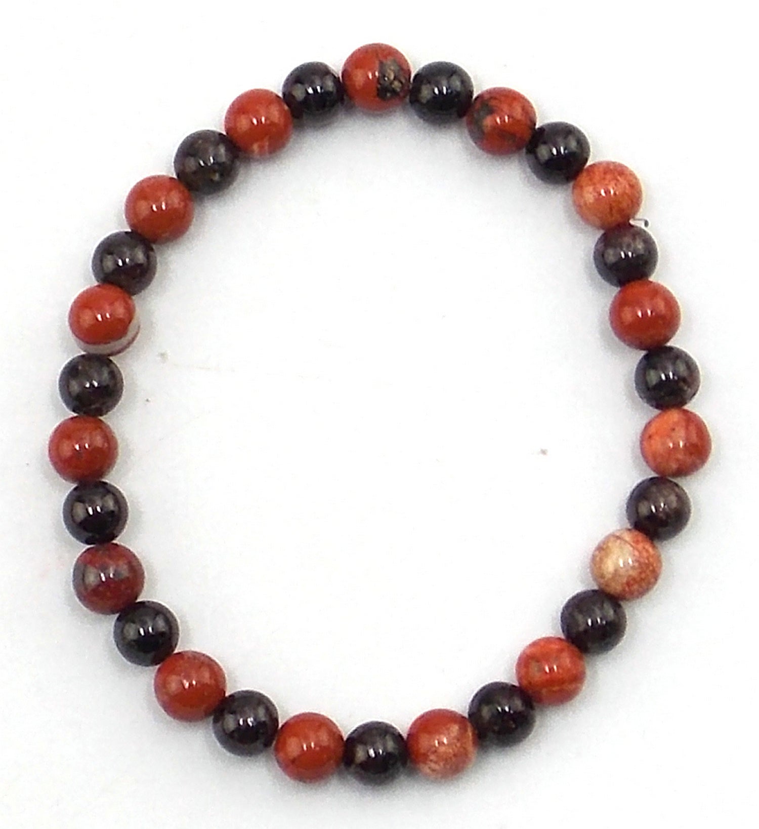 Pulsera fuerza vital (Granate y Jaspe rojo)
