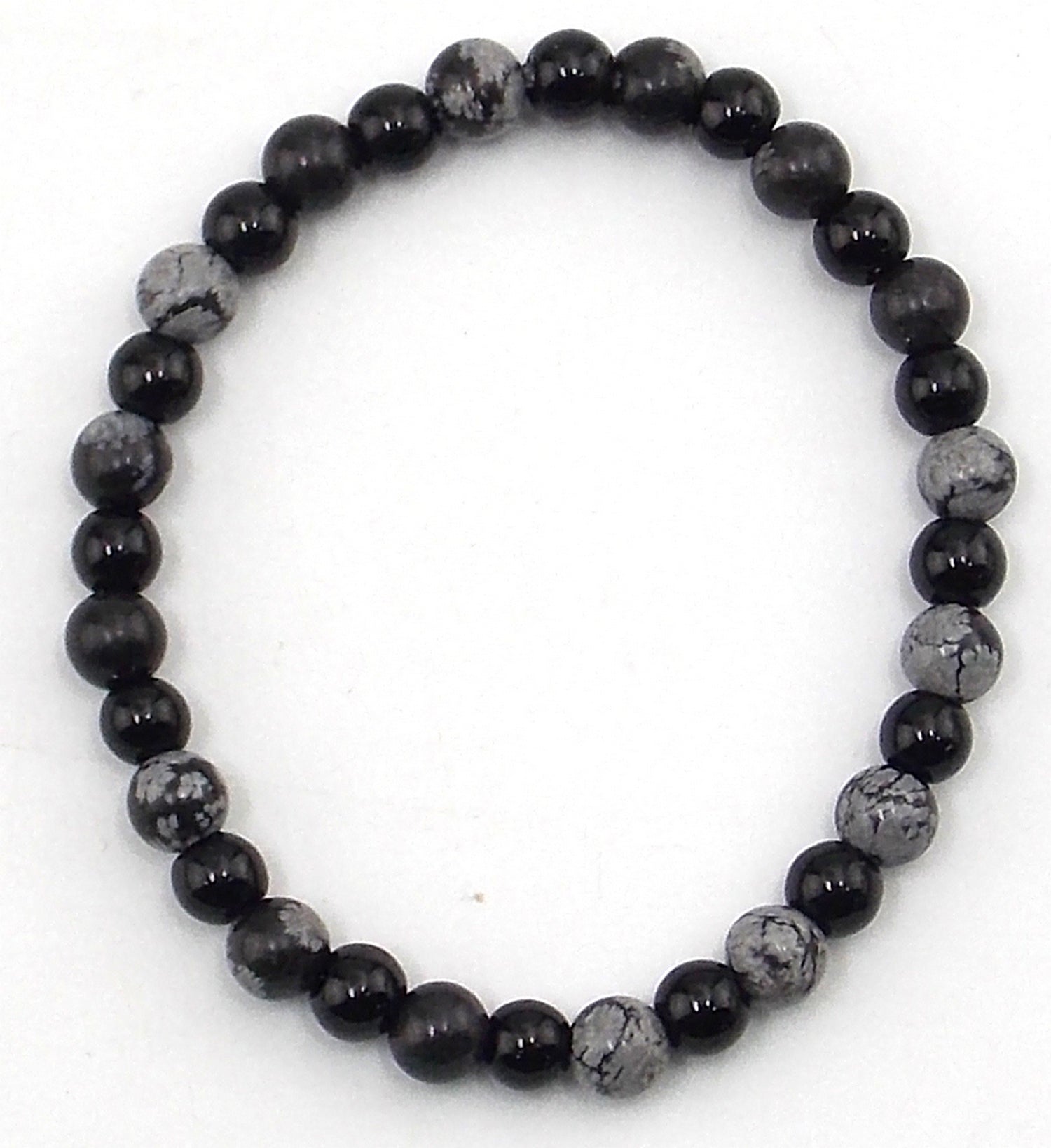 Pulsera alivio del estrés (Ónix y Obsidiana nevada)