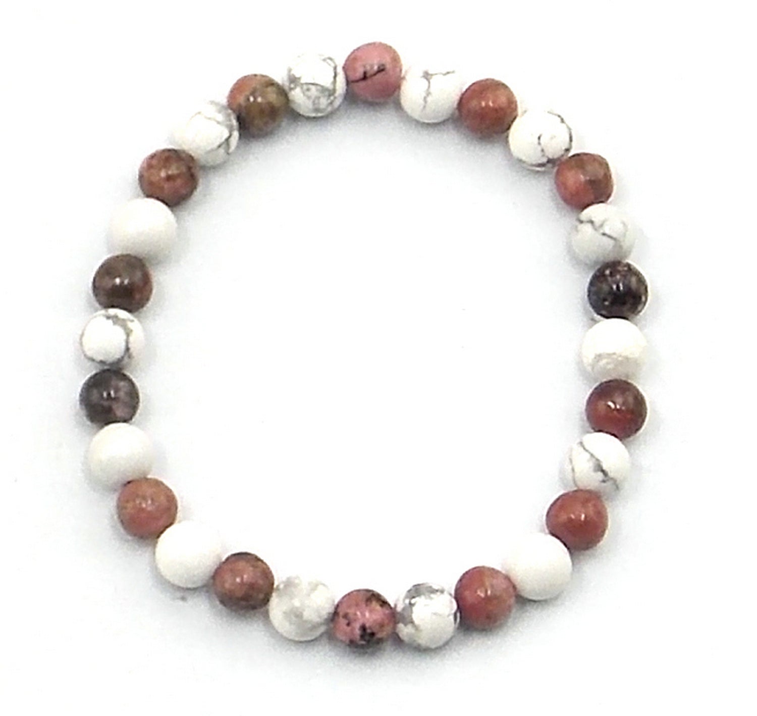 Pulsera equlibrio emocional (Rodocrosita y Howlite)