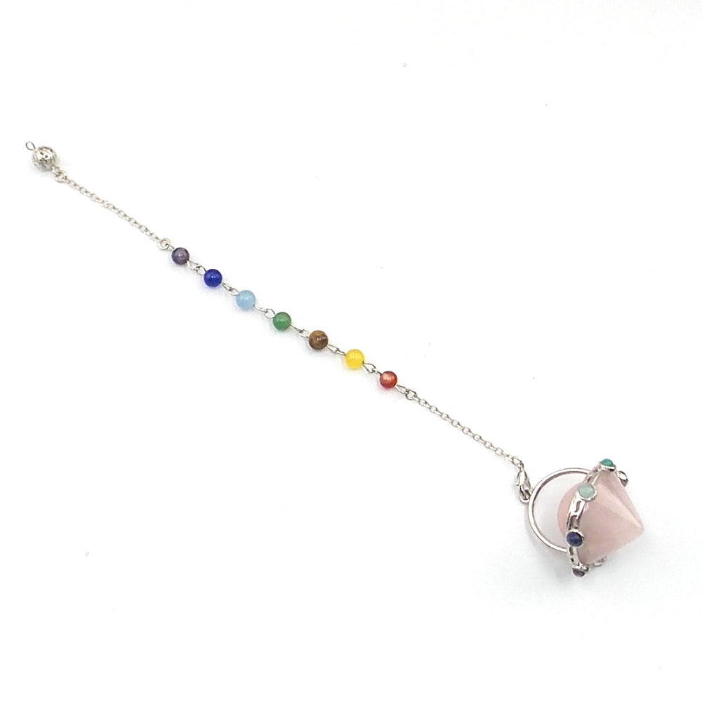 Péndulo de Cuarzo rosa