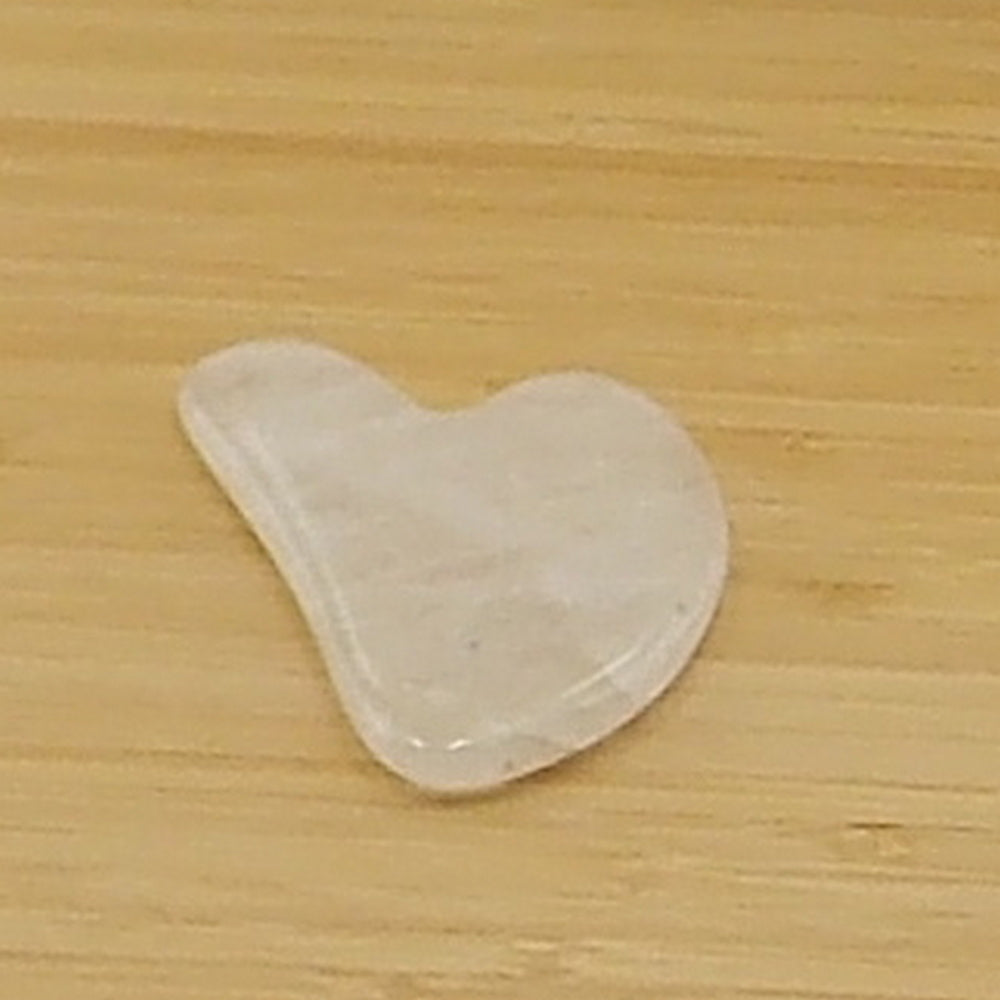 Guasha de piedra natural de Cuarzo blanco