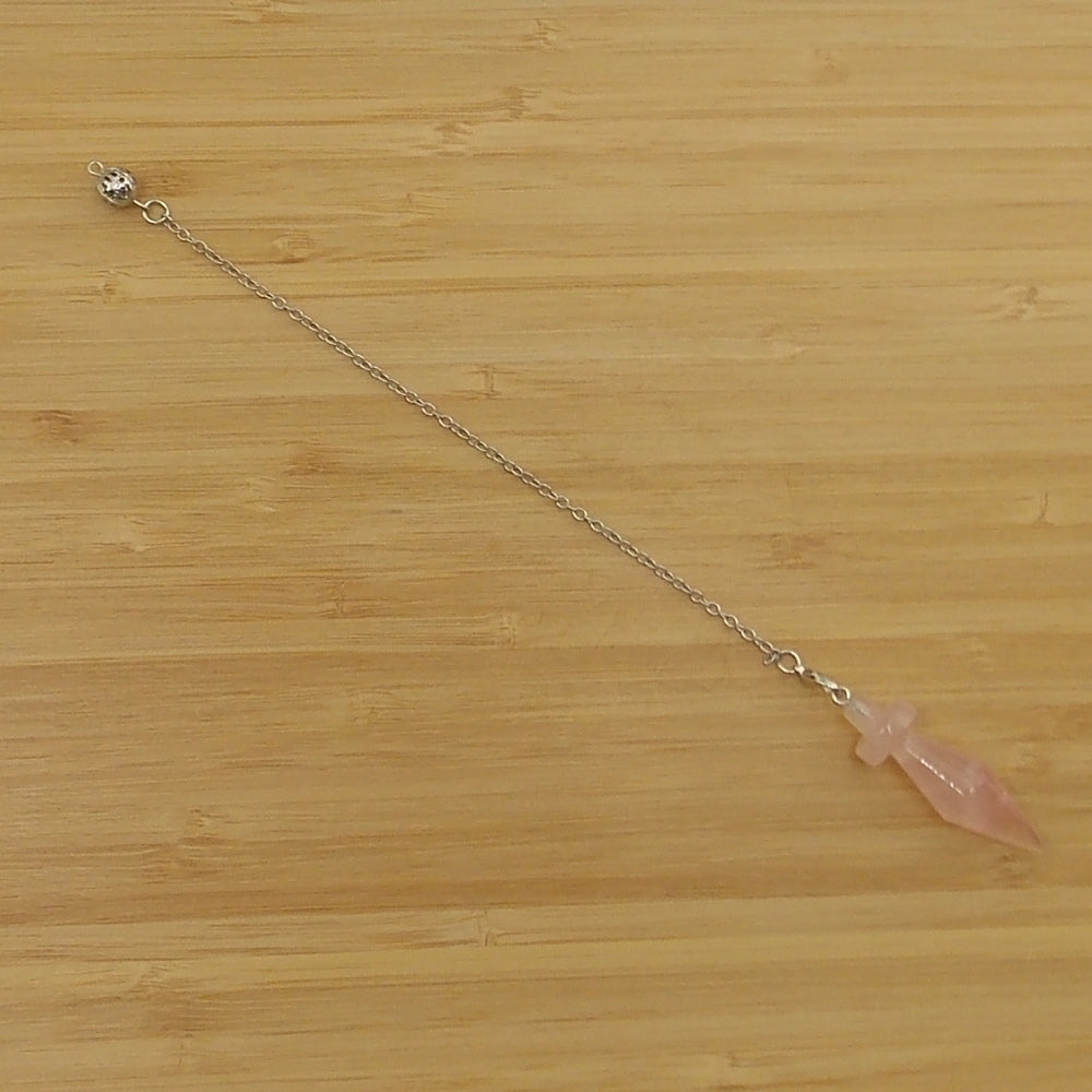 Péndulo de Cuarzo rosa