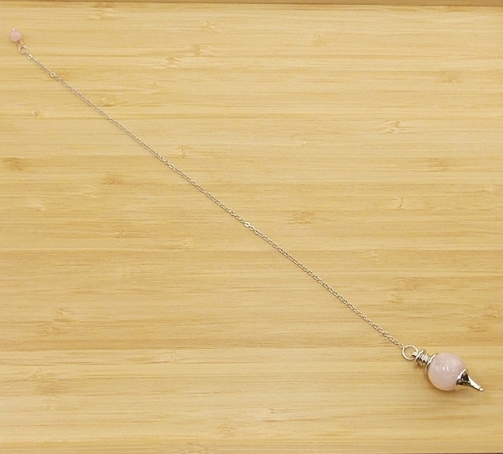Péndulo de Cuarzo rosa