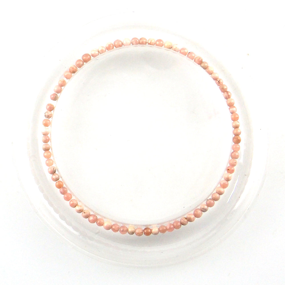 Pulsera de piedra natural de Rodocrosita de 2mm