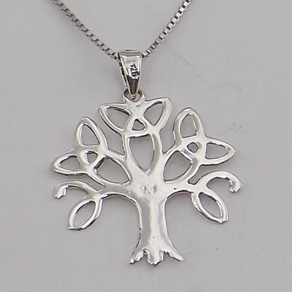 Colgante de plata de ley de Árbol de la vida de 25x24mm aprox. Con cadena de 45cm