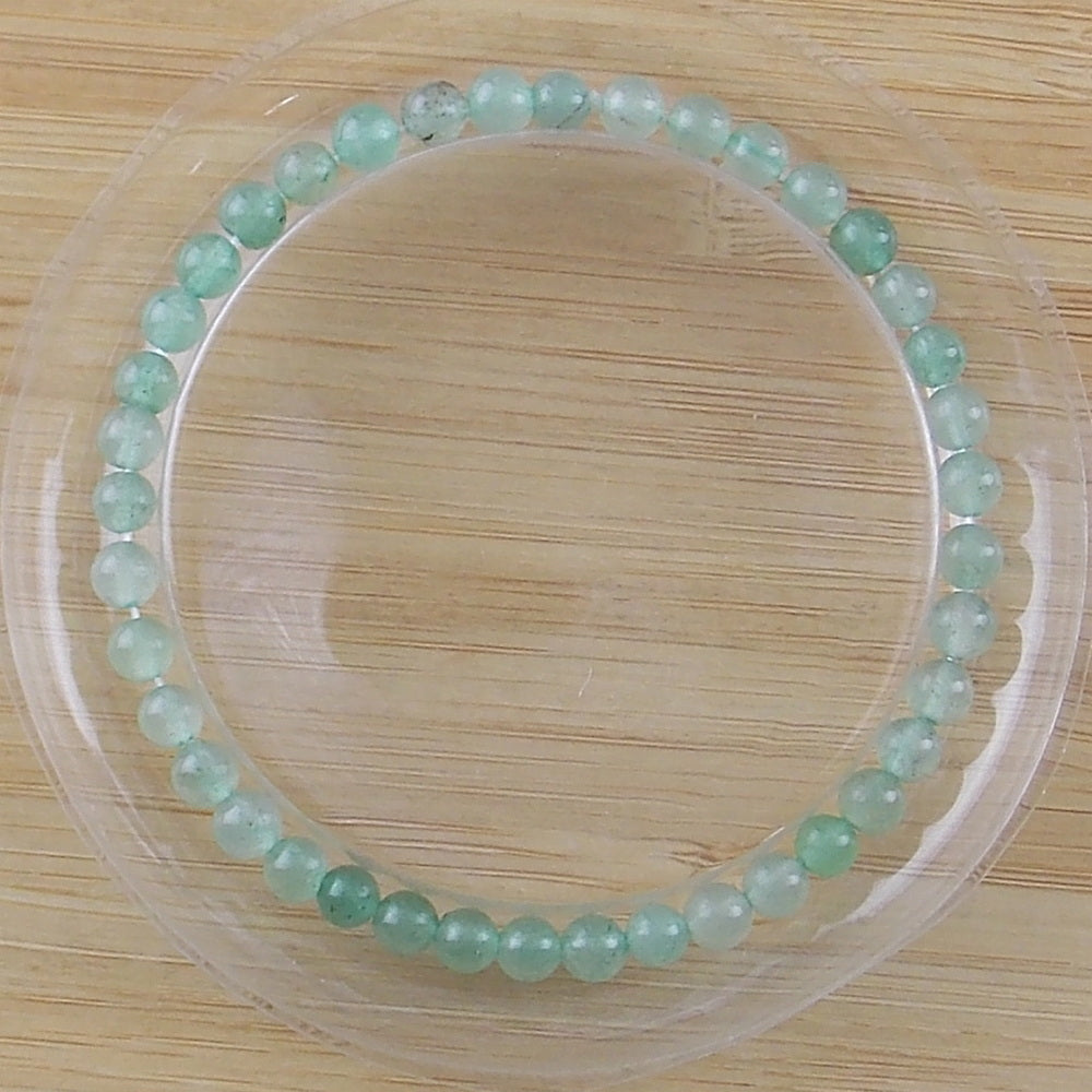 Pulsera de piedra natural de Aventurina de 4mm