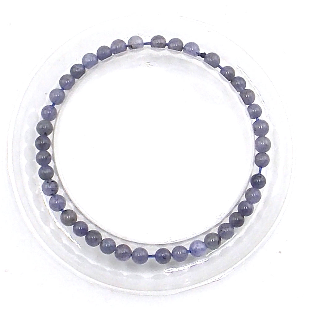 Pulsera de piedra natural de Tanzanita de 4mm