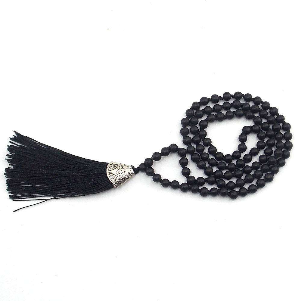 Jap Mala de 108 ctas. de 6mm de piedra natural de Ágata