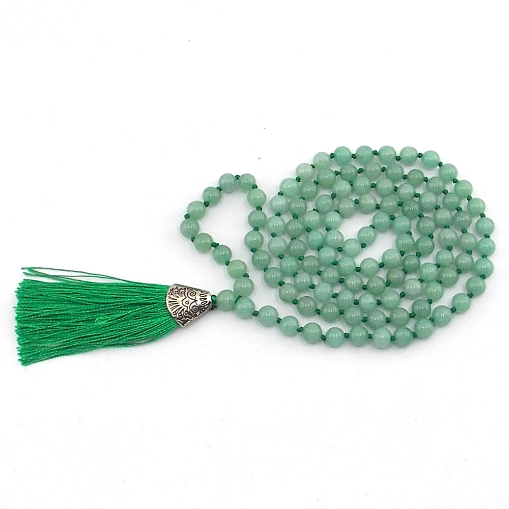 Jap Mala de 108 ctas. de 8mm de piedra natural de Aventurina