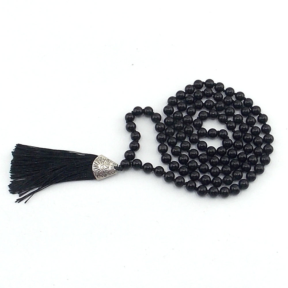 Jap Mala de 108 ctas. de 8mm de piedra natural de Ónix