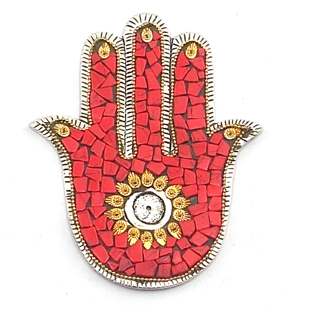 Porta incienso de mano (rojo)