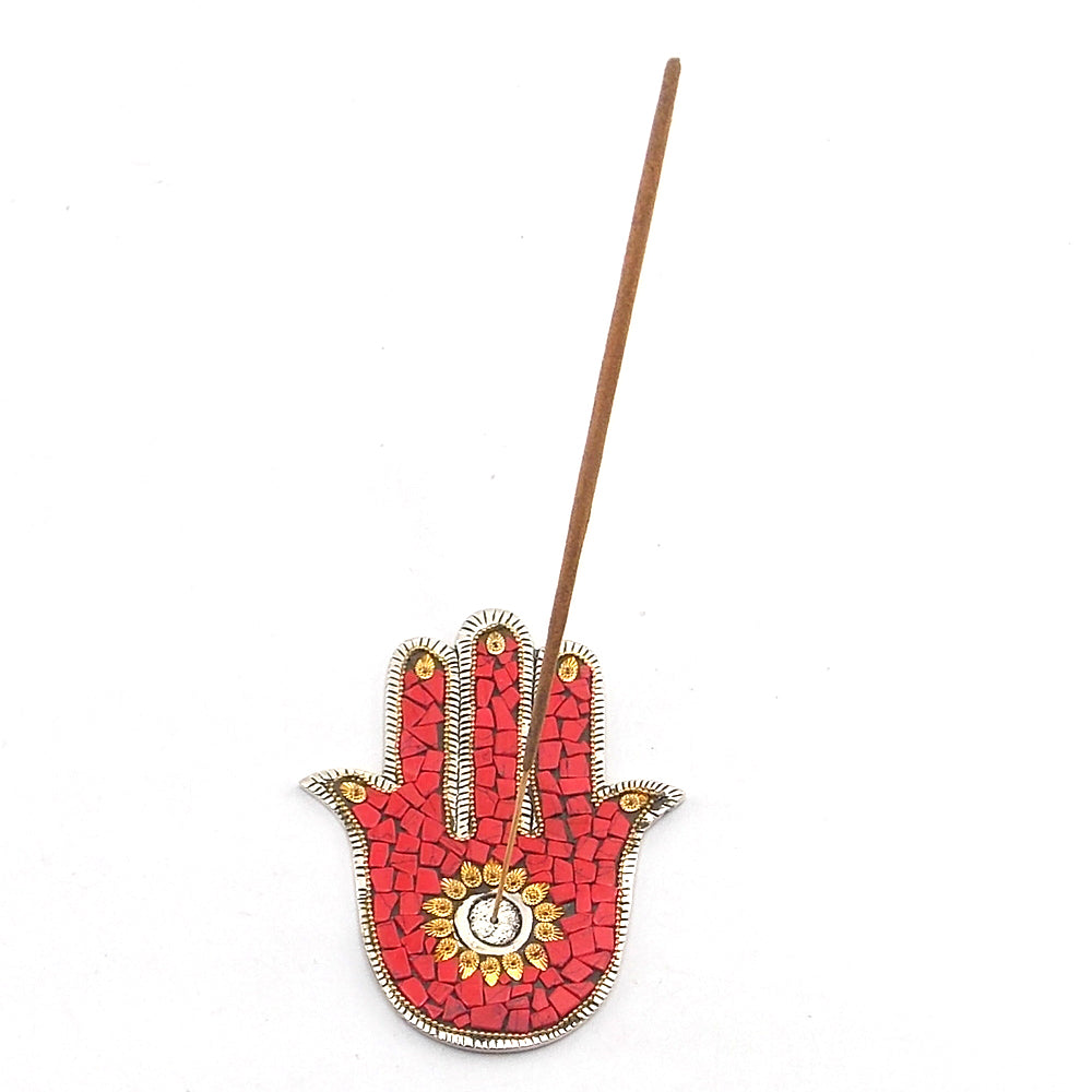 Porta incienso de mano (rojo)