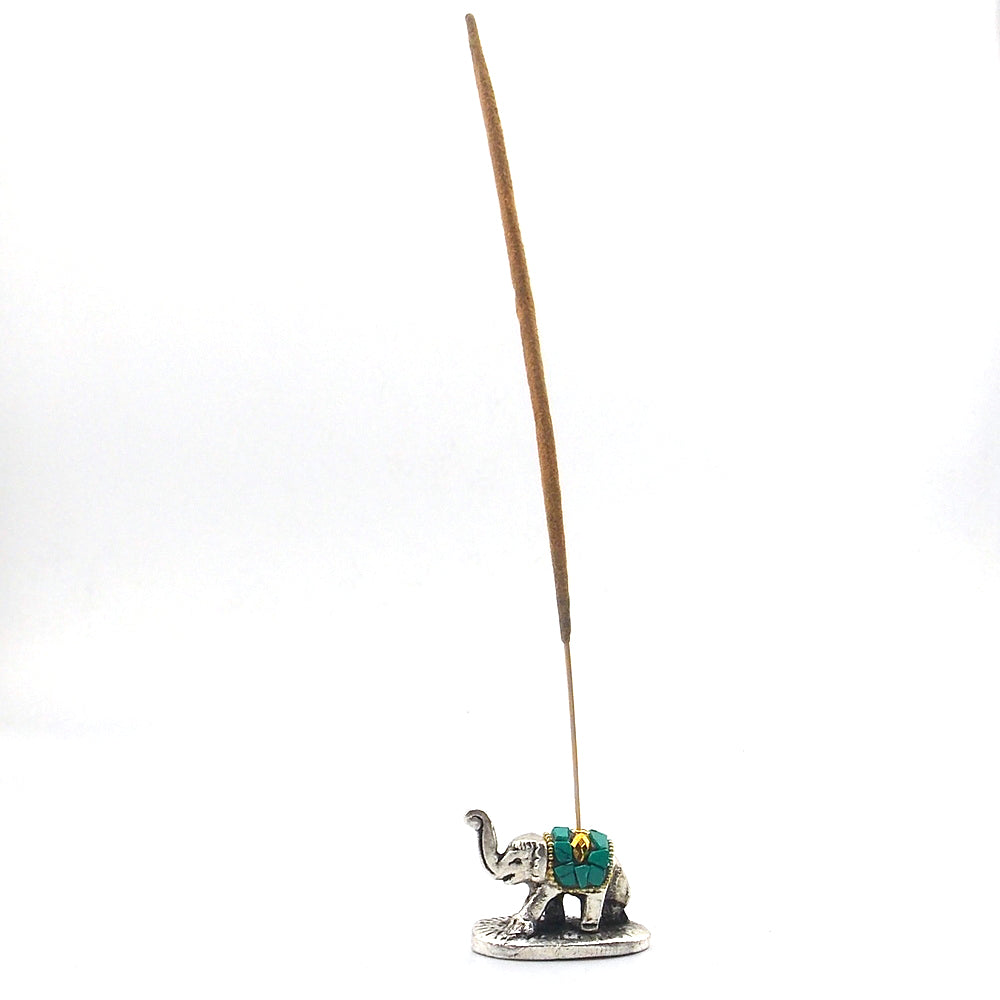 Porta incienso de elefante (verde)