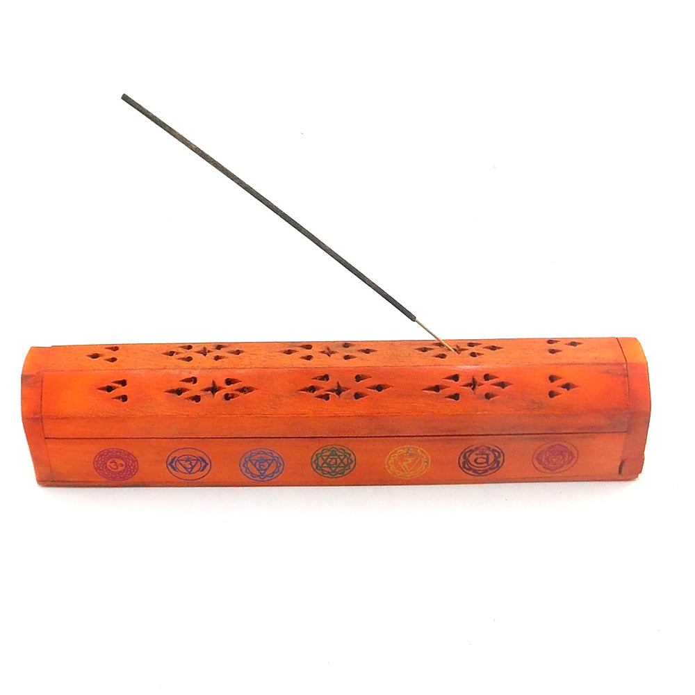 Porta incienso de los 7 chakras (naranja)