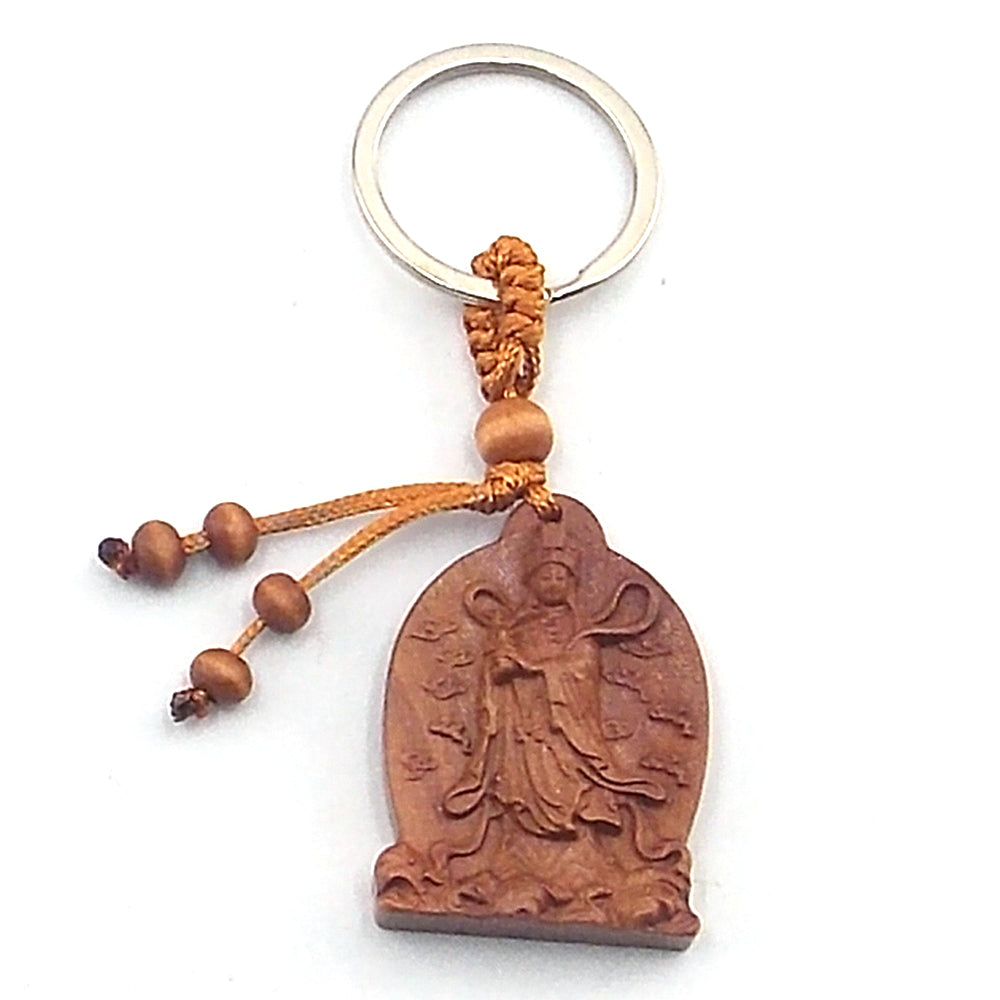 Llavero de madera de Quan Ying