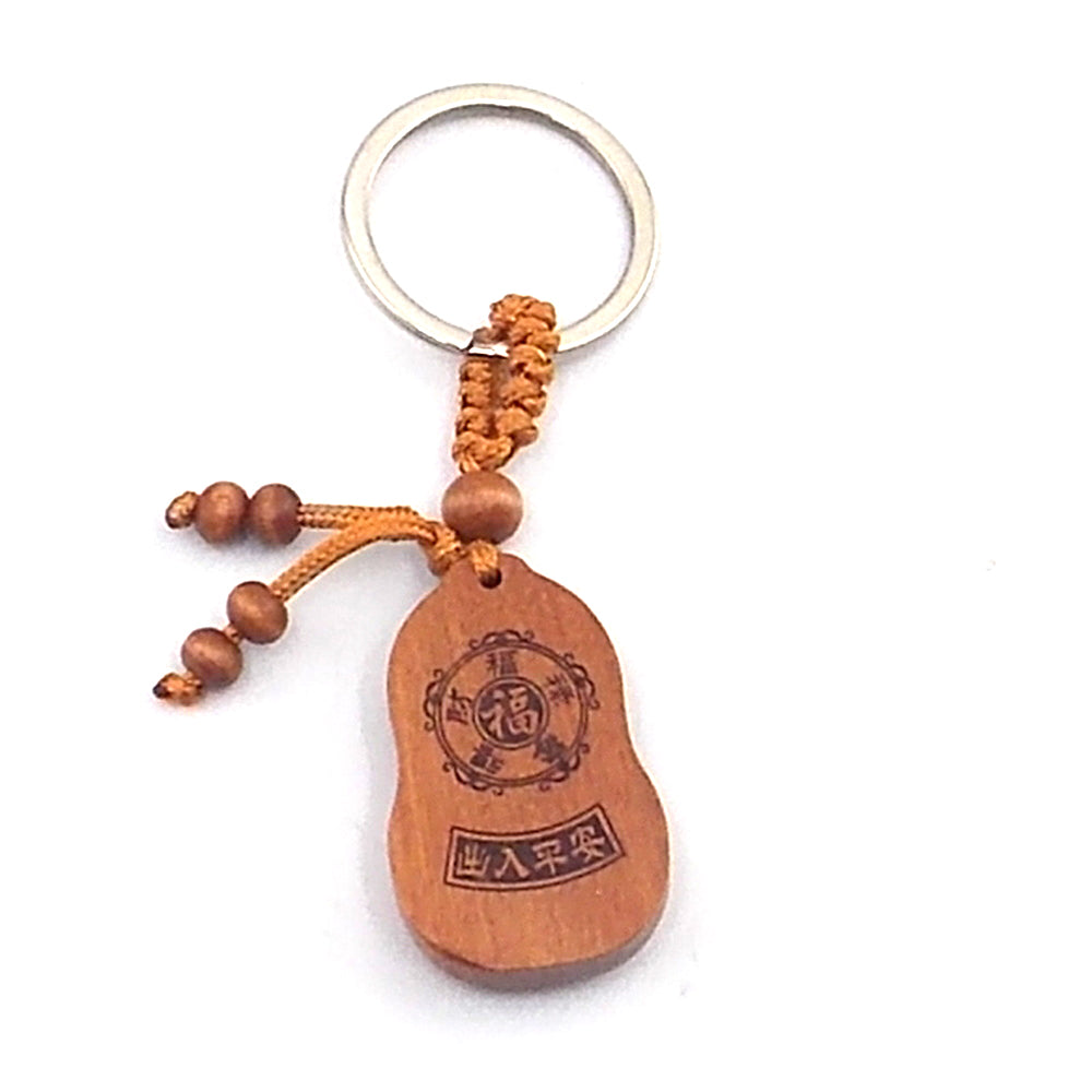 Llavero de madera de buey (horoscopo chino)
