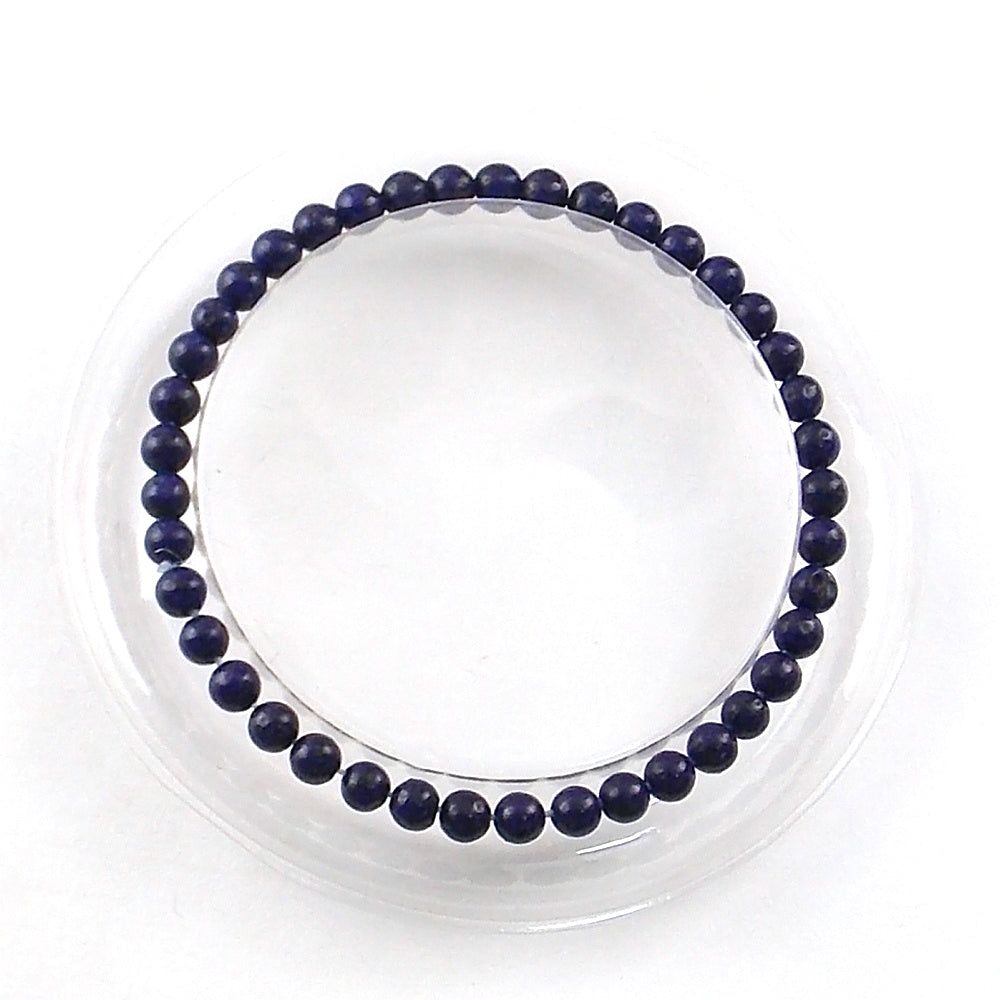 Pulsera de piedra natural de Lapislázuli de 4mm