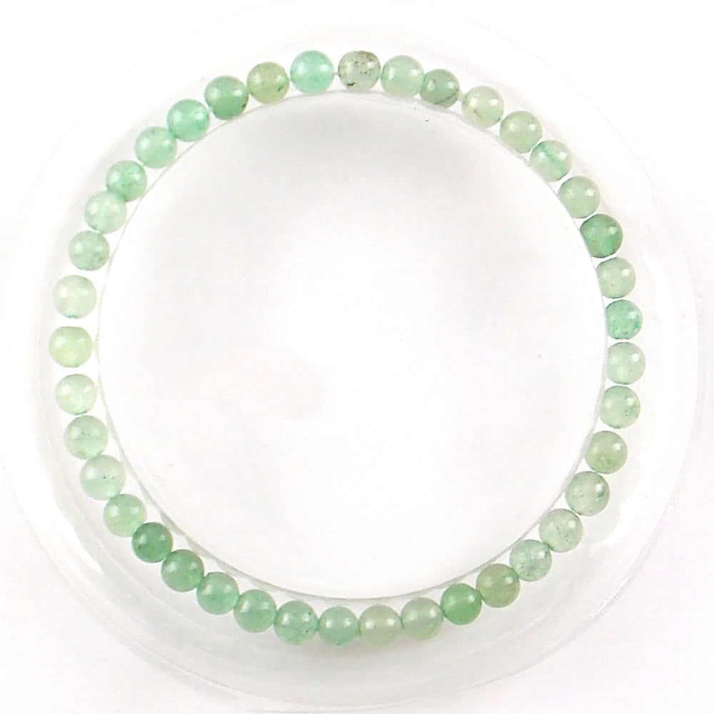 Pulsera de piedra natural de Aventurina de 4mm