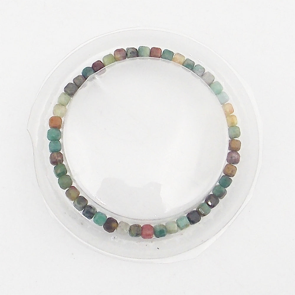 Pulsera de piedra natural de Agata de 4x4mm