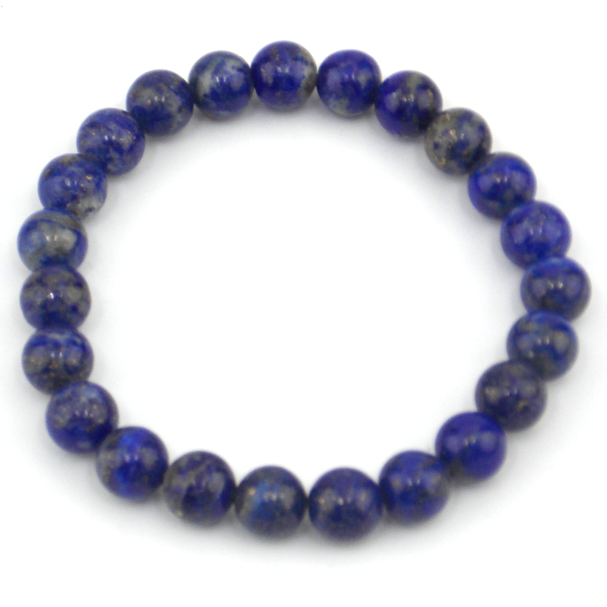 Pulsera de piedra natural de Lapislazuli de 8mm