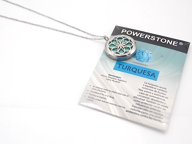 Colgante con motivo de Dríada con una piedra de Turquesa