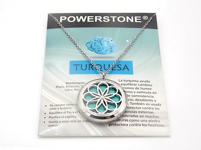Colgante con motivo de Dríada con una piedra de Turquesa