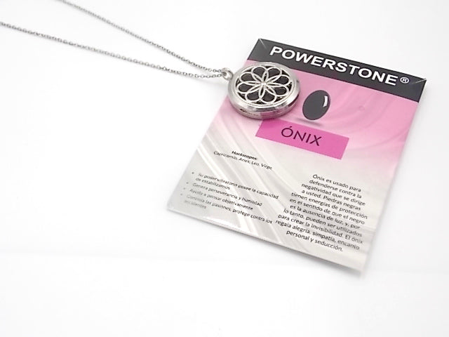 Colgante con motivo de Dríada con una piedra de Ónix