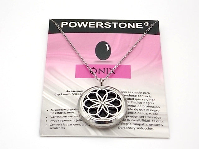 Colgante con motivo de Dríada con una piedra de Ónix