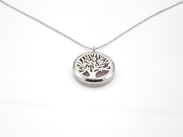 Colgante con motivo de Árbol de la vida 2 con una piedra de Cuarzo rosa