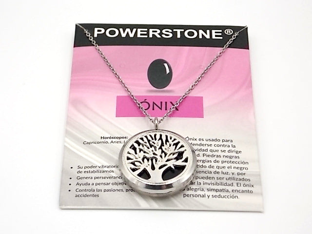 Colgante con motivo de Árbol de la vida 2 con una piedra de Ónix