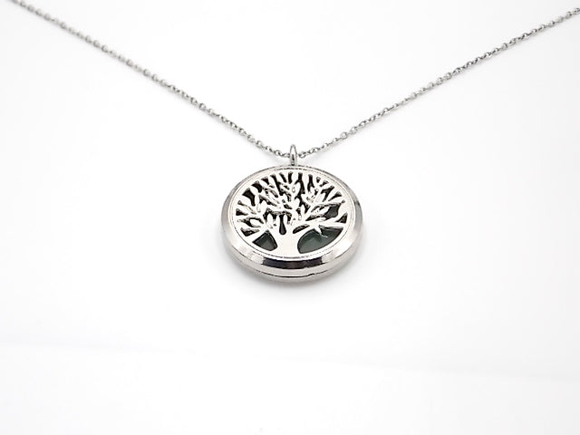 Colgante con motivo de Árbol de la vida 2 con una piedra de Venturina verde