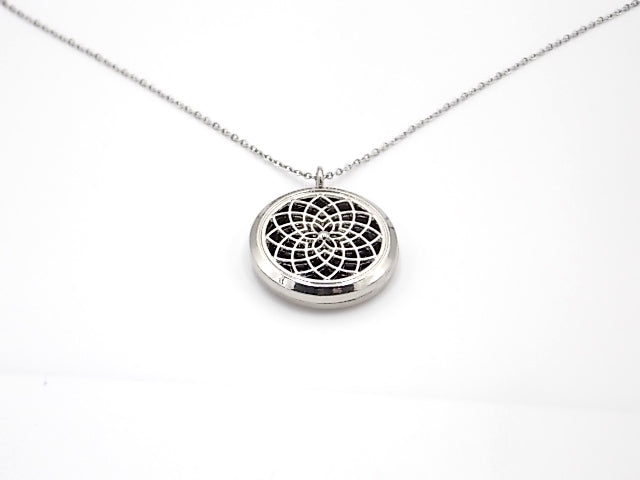 Colgante con motivo de Mandala con una piedra de Ónix