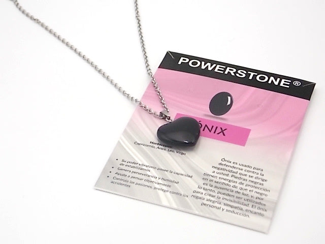 Colgante de piedra natural de Ónix en forma de Corazón de 20mm