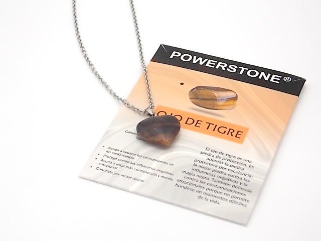 Colgante de piedra natural de Ojo de tigre en forma de Corazón de 20mm